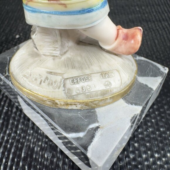 Simonelli Fontanini Carrara Marble Base Depose Italy Figurine Native Girl W Baby - Picture 4 of 10